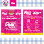The Pink Stuff Miracle Cleaning Paste Kit (850g Cleaning Paste Pot and Squeezy Dual-Sided Sponge & Scrubber) - Image 2