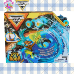 Monster Jam Megalodon Loop of Doom Stunt Playset with Exclusive 1:64 Scale Die-Cast Monster Truck