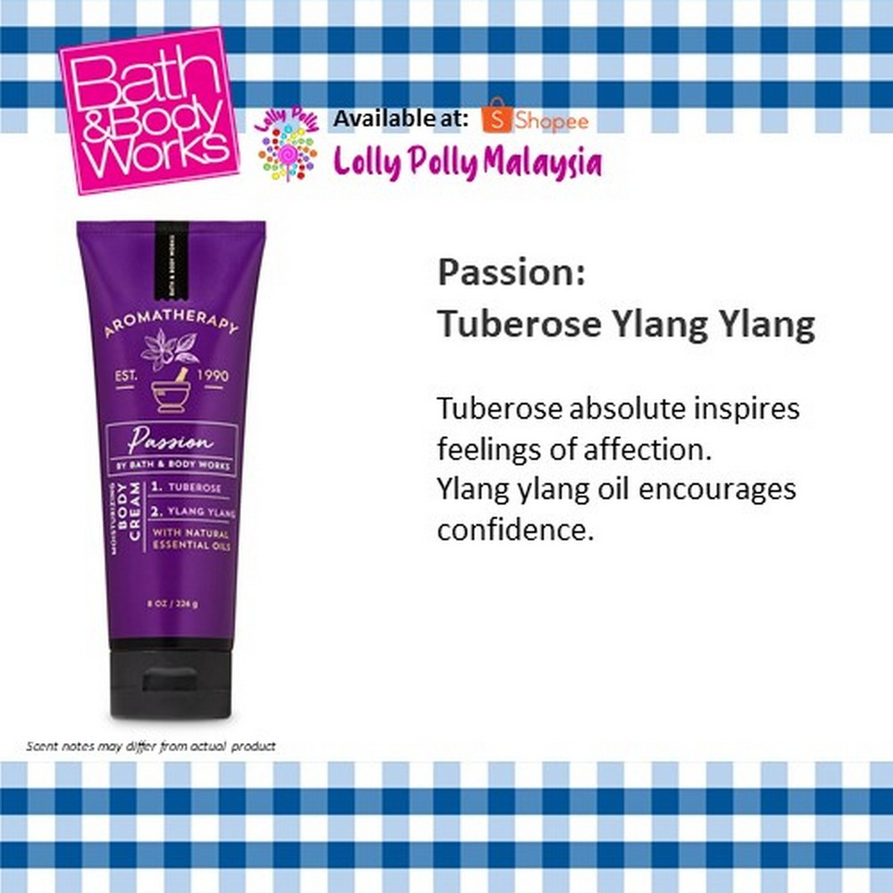 2b8265704df93e513056baae36448067.jpeg 🔥In Stock🔥 | 💯% Authentic | ✨Lowest Price✨ Bath And Body Works Aromatherapy Passion Tuberose Ylang Ylang Cream - Image 1