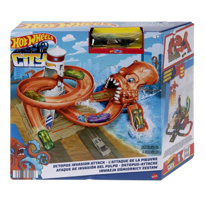 3b62a064e1c5976b4b94e2a43231aba7.jpeg 🔥In Stock🔥 | 💯% Authentic | ✨Lowest Price✨ Hot Wheels City Octopus Invasion Attack Playset (HDR29) - Image 1
