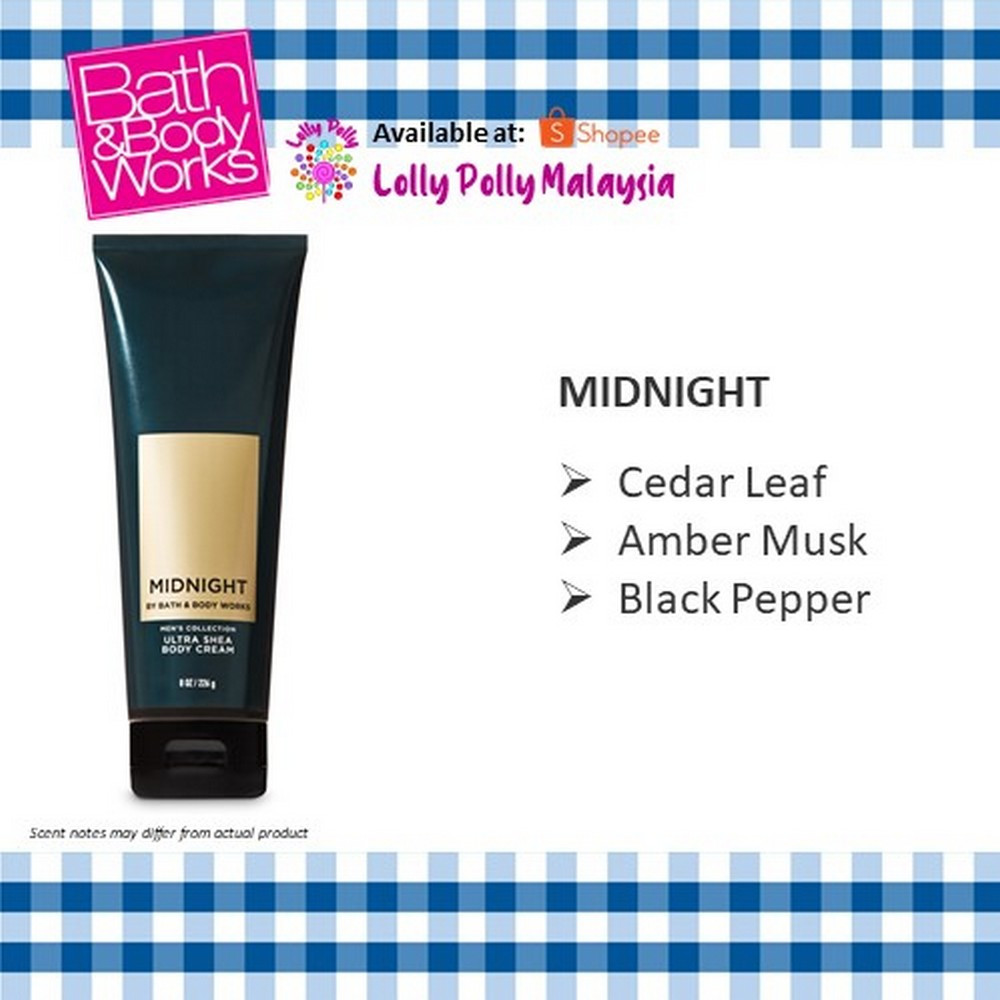 4049e051f626cf4ab48d3f5c01e5441d.jpeg 🔥In Stock🔥 | 💯% Authentic | ✨Lowest Price✨ Bath And Body Works Midnight for Men Ultra Shea Body Cream - Image 1