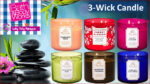 🔥In Stock🔥 | 💯% Authentic | ✨Lowest Price✨ Bath And Body Works 3-Wick Scented Candles (Champagne Toast/Japanese Cherry Blossom/A Thousand Wishes/Cactus Blossom)