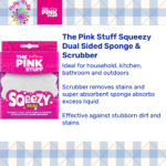 The Pink Stuff Squeezy Dual Sided Sponge & Scrubber