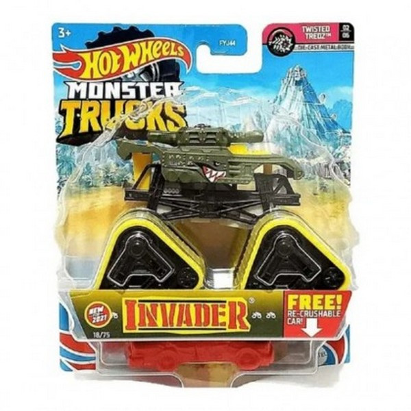 5fa4991320707c987e8c1d528fee1560.jpeg 🔥In Stock🔥 | 💯% Authentic | ✨Lowest Price✨ Hot Wheels Monster Trucks 1:64 Collection - Invader - Image 1