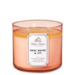 🔥In Stock🔥 | 💯% Authentic | ✨Lowest Price✨ Bath And Body Works Rose Water & Ivy 3-Wick Candle