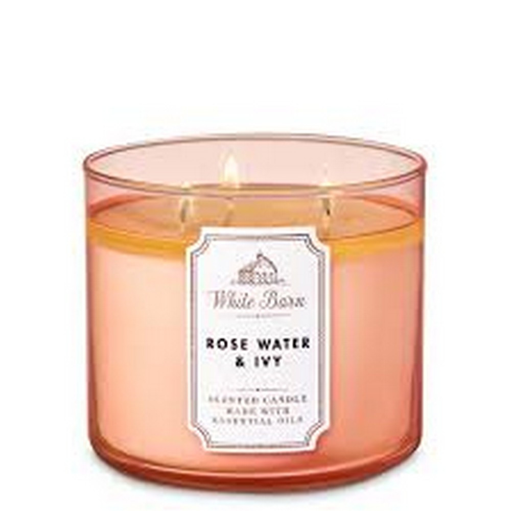 88c5e32c5c8d551b8cd1269ce6922e3b.jpeg 🔥In Stock🔥 | 💯% Authentic | ✨Lowest Price✨ Bath And Body Works Rose Water & Ivy 3-Wick Candle - Image 1