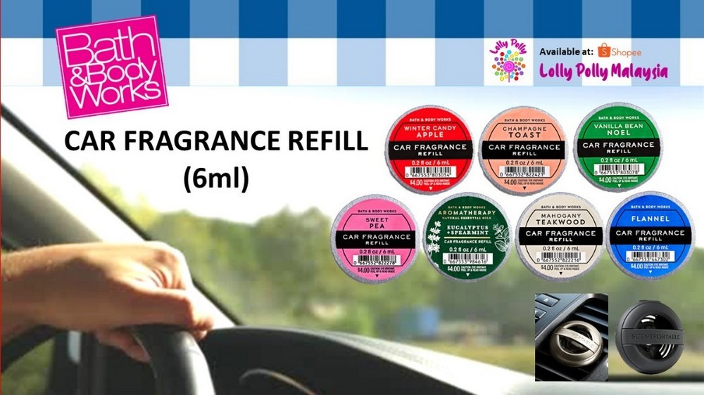 8ad27e647bd1eb39aafcdefedbfe452c.jpeg 🔥In Stock🔥 | 💯% Authentic | ✨Lowest Price✨ Bath And Body Works Car Fragrance Refill (Strawberry Pound Cak/Tree Farm) (6 mL) - Image 1