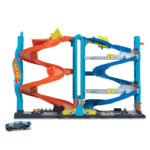 🔥In Stock🔥 | 💯% Authentic | ✨Lowest Price✨ Hot Wheels City Transforming Race Tower Playset, Track Set With 1 Toy Car (HKX43) - Image 2