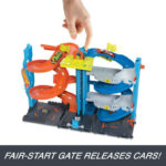 🔥In Stock🔥 | 💯% Authentic | ✨Lowest Price✨ Hot Wheels City Transforming Race Tower Playset, Track Set With 1 Toy Car (HKX43) - Image 3