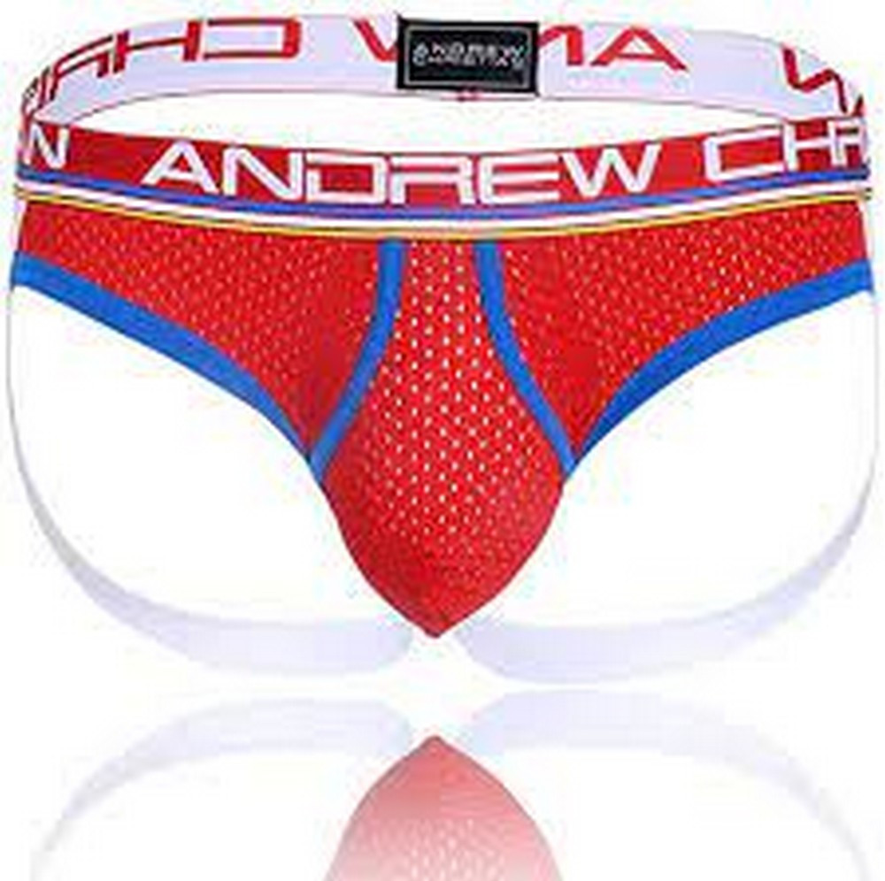 a0c122f0d5bab5e0476bbe92f5c6f962.jpeg 🔥In Stock🔥 | 💯% Authentic | ✨Lowest Price✨ Andrew Christian Almost Naked Retro Mesh Brief Jock - Navy White - Image 1