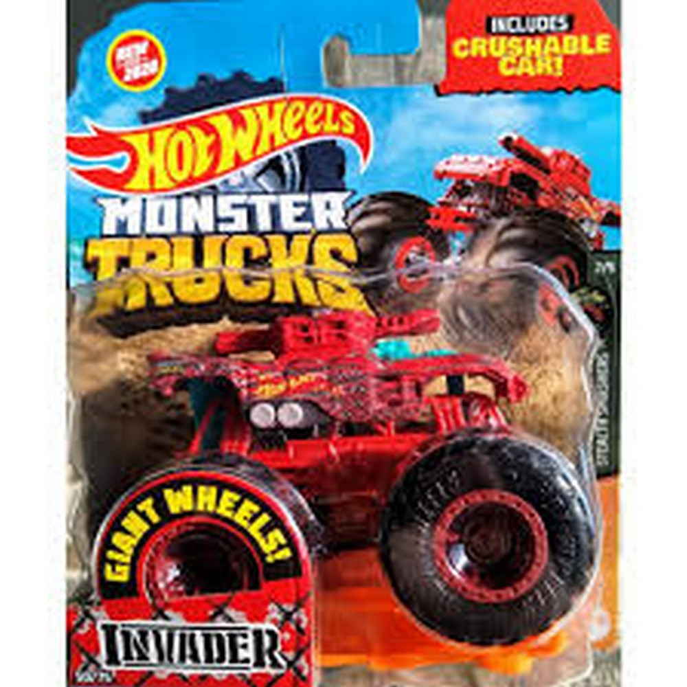 a1aa14efe2a50fbb8a023bf1b88ba522.jpeg 🔥In Stock🔥 | 💯% Authentic | ✨Lowest Price✨ Hot Wheels Monster Trucks 1:64 Collection - Invader (FYJ44) - Image 1