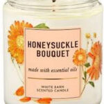 🔥In Stock🔥 | 💯% Authentic | ✨Lowest Price✨ Bath And Body Works Honeysuckle Bouquet Single Wick Candle
