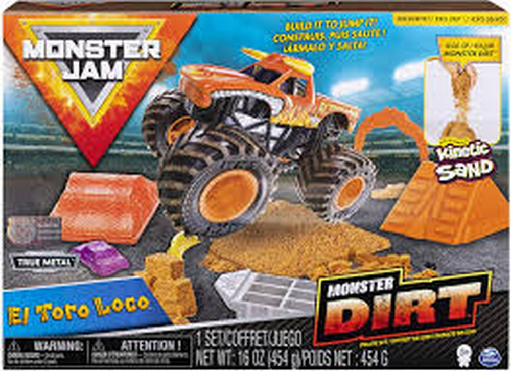 bf2e9735389b4ae03c41d12b602e4ba8.jpeg 🔥In Stock🔥 | 💯% Authentic | ✨Lowest Price✨ Monster Jam Kinetic Dirt Deluxe Set - El Toro Loco - Image 1