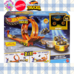 Hot Wheels Monster Trucks Loop-And-Flip Trophy Challenge Playset & Die-Cast Bigfoot Toy Truck (JBX64)