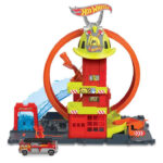 🔥In Stock🔥 | 💯% Authentic | ✨Lowest Price✨ Hot Wheels City Super Loop Fire Station Playset, Track Set With 1 Toy Car (HKX41) - Image 2